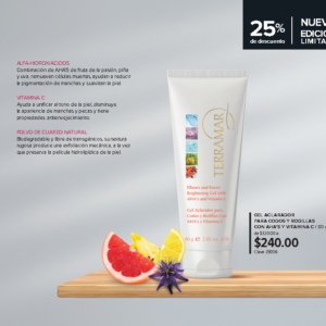 Gel Aclarador para Codos y Rodillas con AHAs y Vitamina C 80 g
