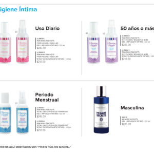 FEMININE SECRETS TOTAL CARE / PERIODO FEMENINO Gel Limpiador Íntimo / 120 ml